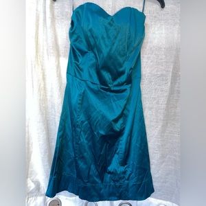 Blue Strapless Dress